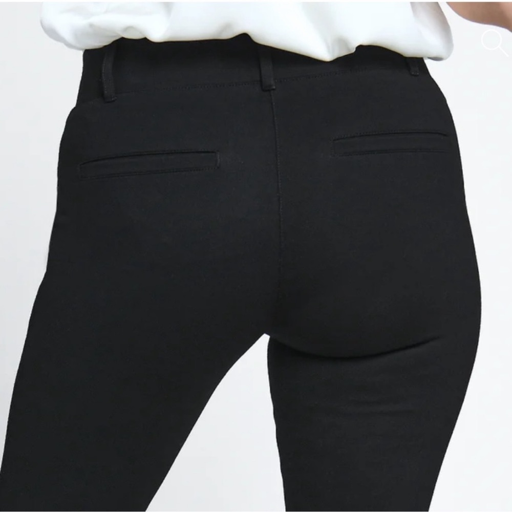 Betabrand Classic Dress Pant Yoga Pants Bootcut EUC Size M Short in Dark Navy - Picture 7 of 8